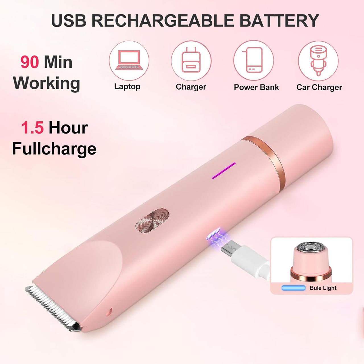 Two in One Electric Painless Women's Trimmer