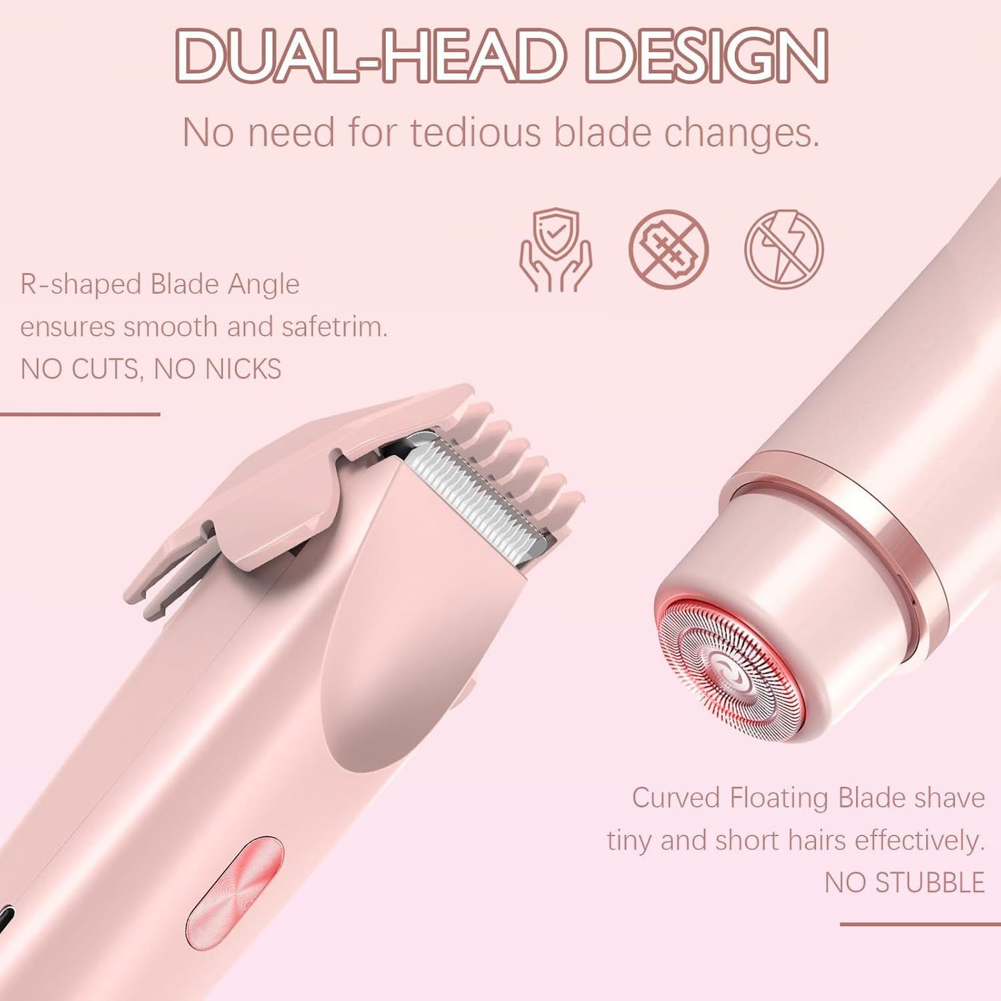 Two in One Electric Painless Women's Trimmer
