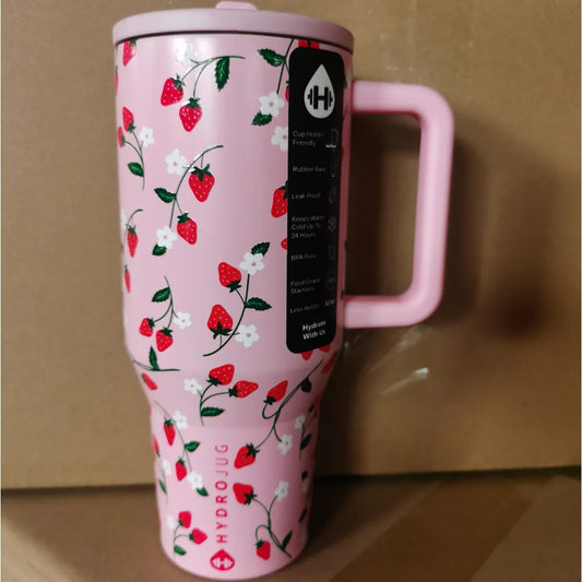 HydroJug Tumbler 32OZ/40OZ Traveler Straw Lid Stainless Steel Vacuum Insulated Car Mug Double Wall Thermal Iced Travel