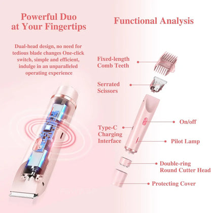 Two in One Electric Painless Women's Trimmer